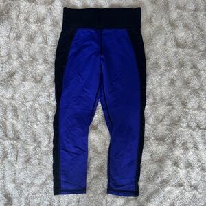 MICHI Kids Royal Blue and Black Panel Leggings